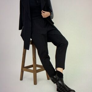 Marina Rinaldi Radicale Pinstripe Wool Trousers 22